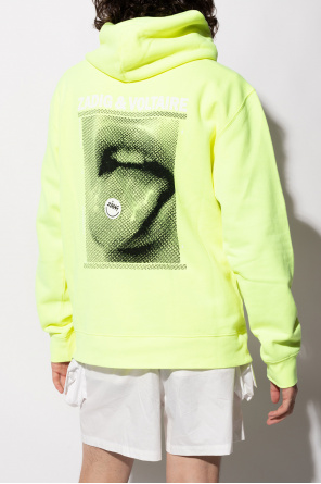 Neon yellow clearance trefoil pullover hoodie